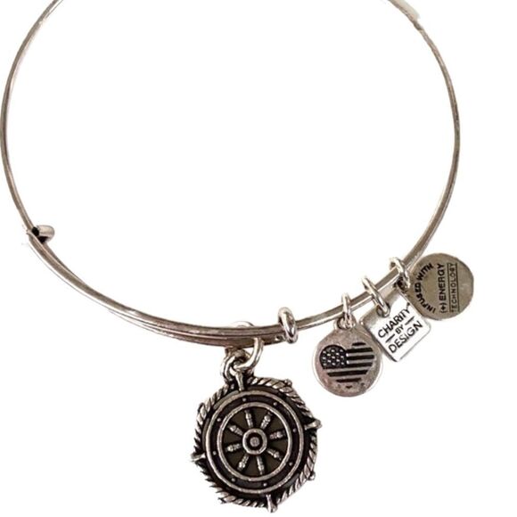 EUC Alex and Ani silvertone bracelet - Picture 1 of 5